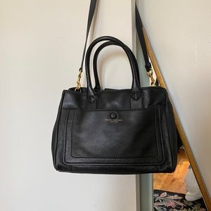 Marc Jacobs Medium Leather Satchel/Top Handle Bag in Black